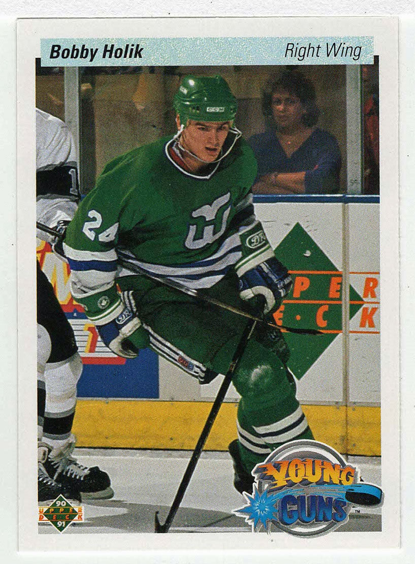 Bobby Holik RC - Hartford Whalers - Young Guns (NHL Hockey Card) 1990-91 Upper Deck # 534 Mint