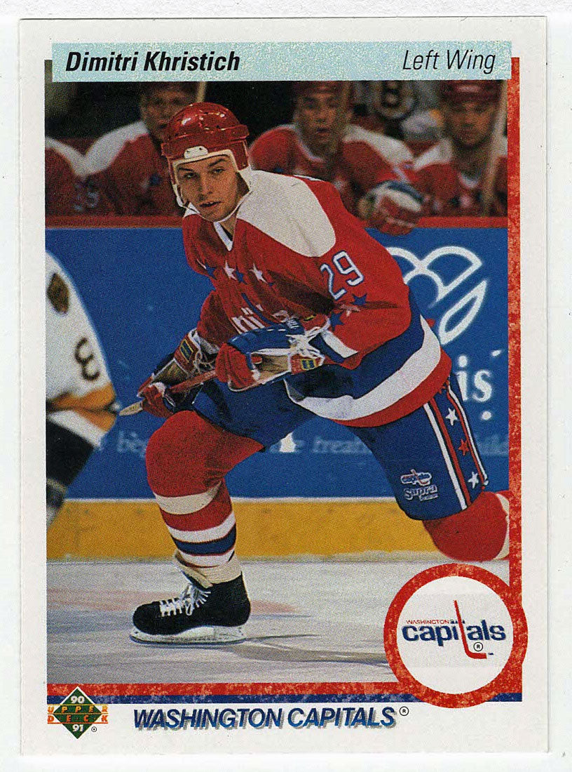 Dimitri Khristich RC - Washington Capitals (NHL Hockey Card) 1990-91 Upper Deck # 537 Mint