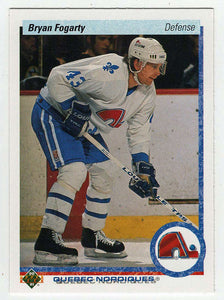 Bryan Fogarty RC - Quebec Nordiques (NHL Hockey Card) 1990-91 Upper Deck # 548 Mint