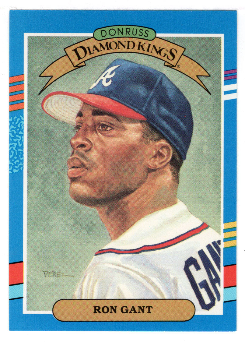 Ron Gant - Atlanta Braves - Diamond Kings (MLB Baseball Card) 1991 Donruss # 10 Mint