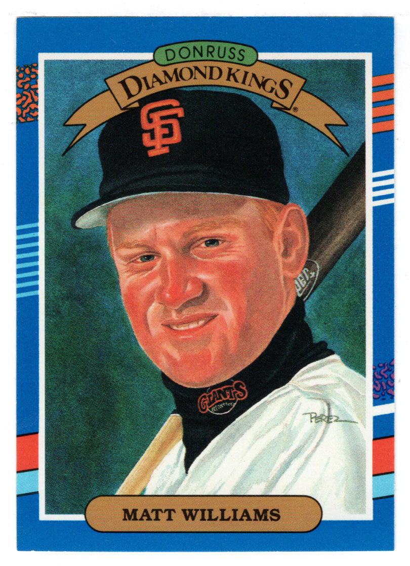 Matt Williams - San Francisco Giants - Diamond Kings (MLB Baseball Card) 1991 Donruss # 18 Mint