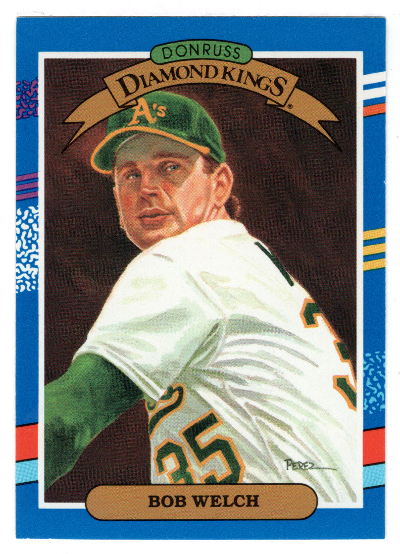 Bob Welch - Oakland Athletics - Diamond Kings (MLB Baseball Card) 1991 Donruss # 20 Mint