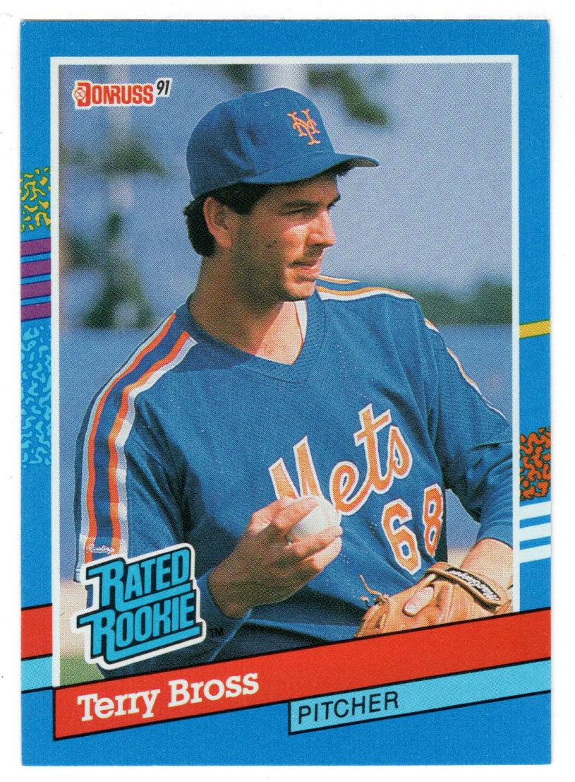 Terry Bross - New York Mets - Rated Rookie (MLB Baseball Card) 1991 Donruss # 34 Mint