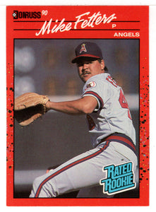 Mike Fetters RC - California Angels - Rated Rookie (MLB Baseball Card) 1990 Donruss # 35 Mint