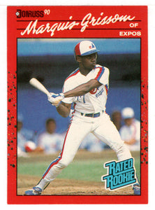 Marquis Grissom RC - Montreal Expos - Rated Rookie (MLB Baseball Card) 1990 Donruss # 36 Mint