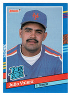 Julio Valera - New York Mets - Rated Rookie (MLB Baseball Card) 1991 Donruss # 39 Mint