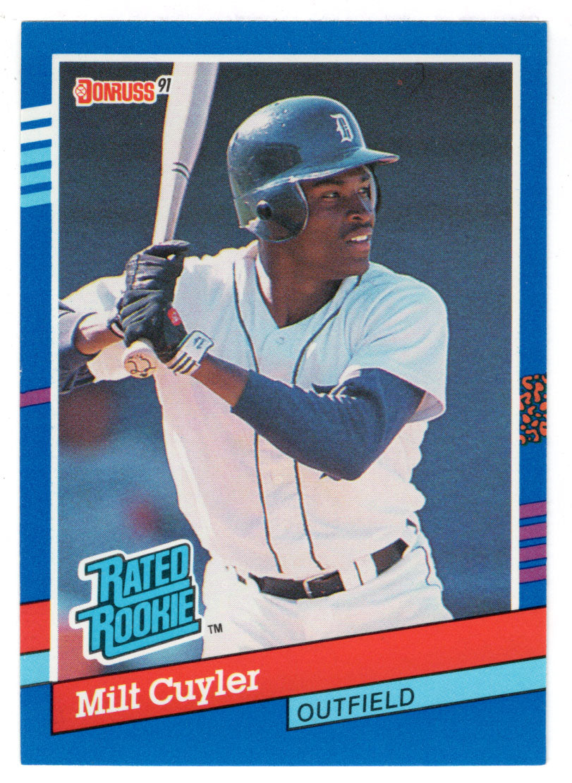 Milt Cuyler - Detroit Tigers - Rated Rookie (MLB Baseball Card) 1991 Donruss # 40 Mint