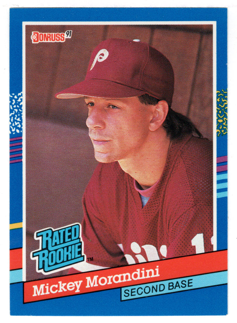 Mickey Morandini - Philadelphia Phillies - Rated Rookie (MLB Baseball Card) 1991 Donruss # 44 Mint