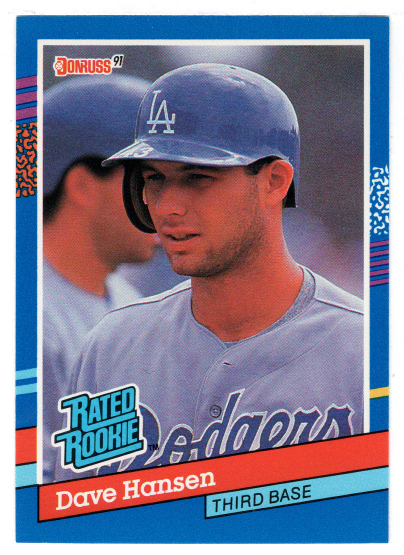 Dave Hansen - Los Angeles Dodgers - Rated Rookie (MLB Baseball Card) 1991 Donruss # 45 Mint