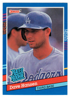 Dave Hansen - Los Angeles Dodgers - Rated Rookie (MLB Baseball Card) 1991 Donruss # 45 Mint