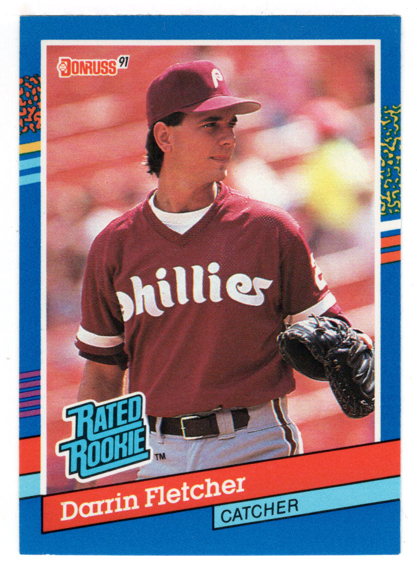 Darrin Fletcher - Philadelphia Phillies - Rated Rookie (MLB Baseball Card) 1991 Donruss # 47 Mint