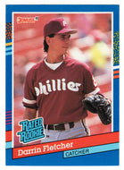 Darrin Fletcher - Philadelphia Phillies - Rated Rookie (MLB Baseball Card) 1991 Donruss # 47 Mint