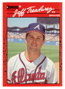 Jeff Treadway - Atlanta Braves (MLB Baseball Card) 1990 Donruss # 50 Mint