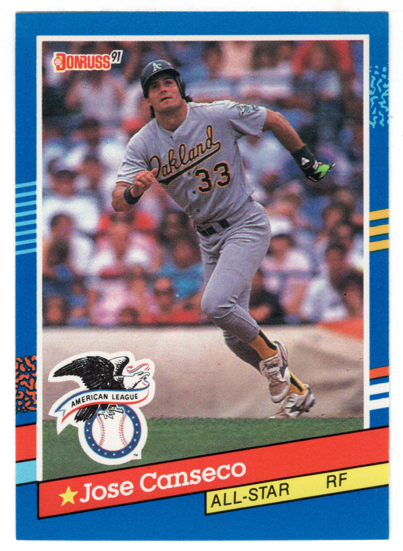 Jose Canseco - Oakland Athletics - All-Star (MLB Baseball Card) 1991 Donruss # 50 Mint