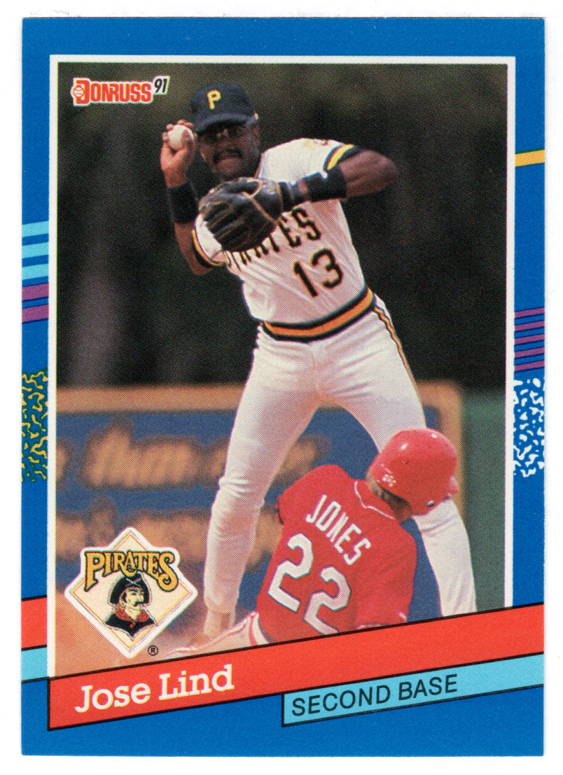 Jose Lind - Pittsburgh Pirates (MLB Baseball Card) 1991 Donruss # 58 Mint