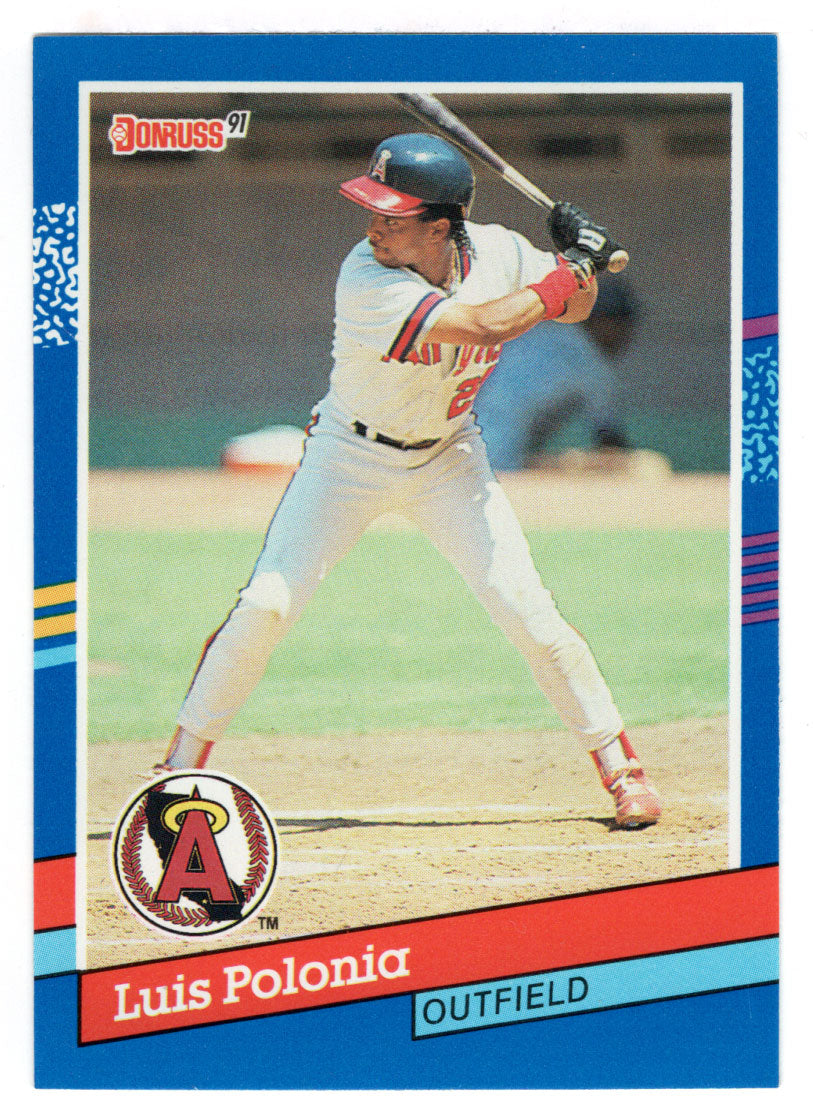 Luis Polonia - California Angels (MLB Baseball Card) 1991 Donruss # 93 Mint