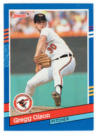 Gregg Olson - Baltimore Orioles (MLB Baseball Card) 1991 Donruss # 111 Mint