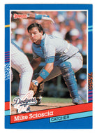 Mike Scioscia - Los Angeles Dodgers (MLB Baseball Card) 1991 Donruss # 112 Mint
