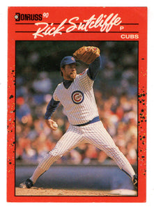 Rick Sutcliffe - Chicago Cubs (MLB Baseball Card) 1990 Donruss # 157 Mint