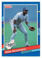 Mike Sharperson - Los Angeles Dodgers (MLB Baseball Card) 1991 Donruss # 168 Mint