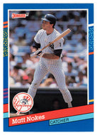 Matt Nokes - New York Yankees (MLB Baseball Card) 1991 Donruss # 170 Mint