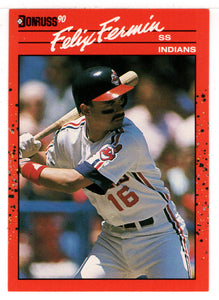 Felix Fermin - Cleveland Indians (MLB Baseball Card) 1990 Donruss # 191 Mint