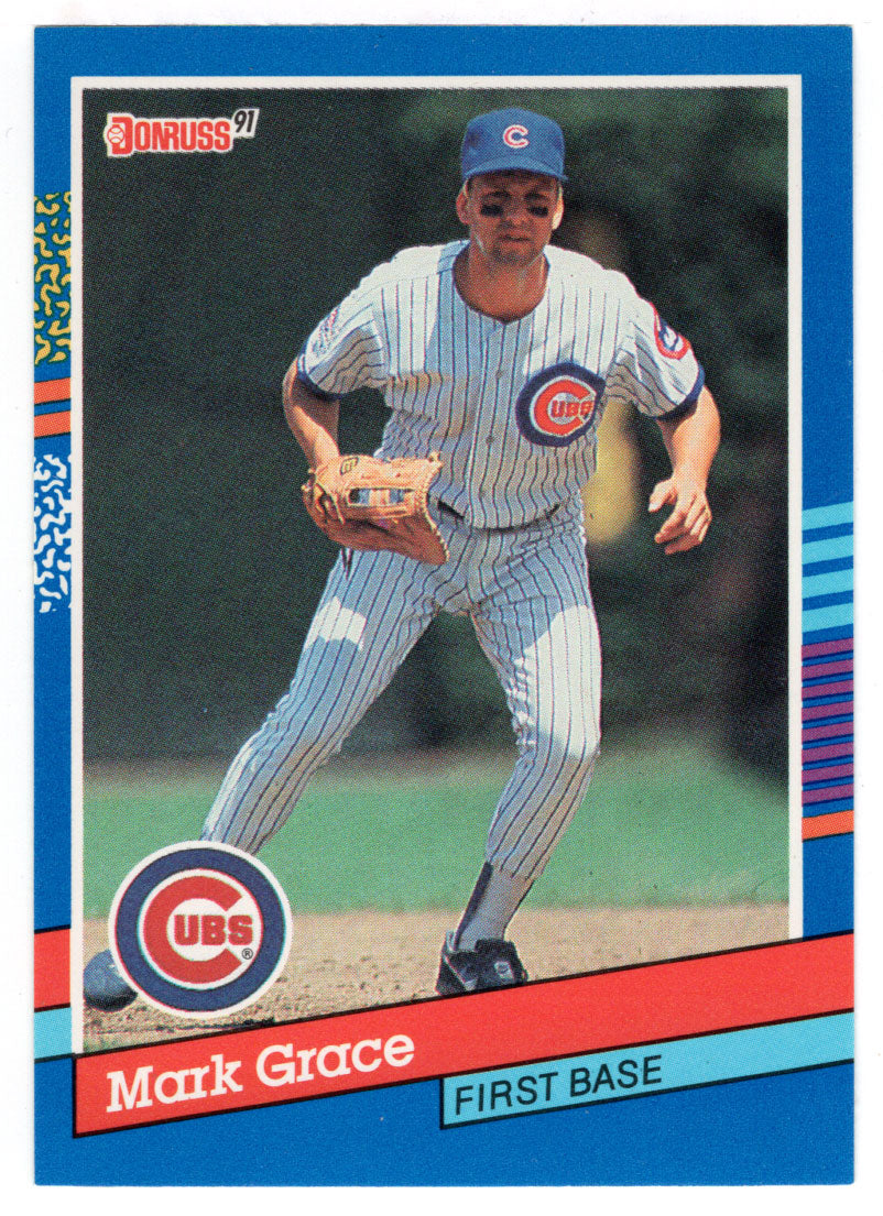 Mark Grace - Chicago Cubs (MLB Baseball Card) 1991 Donruss # 199 Mint