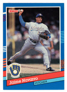Jaime Navarro - Milwaukee Brewers (MLB Baseball Card) 1991 Donruss # 216 Mint