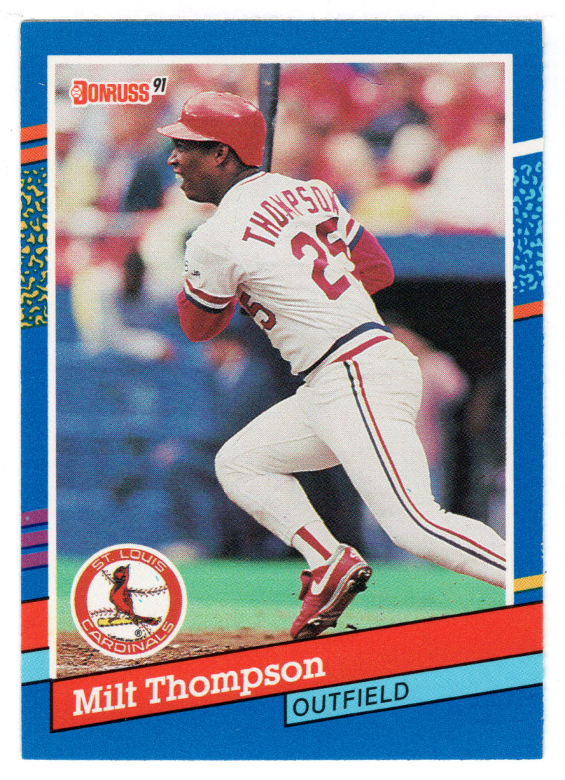 Milt Thompson - St. Louis Cardinals (MLB Baseball Card) 1991 Donruss # 225 Mint