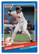 Alvaro Espinoza - New York Yankees (MLB Baseball Card) 1991 Donruss # 226 Mint
