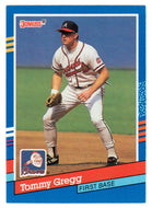 Tommy Gregg - Atlanta Braves (MLB Baseball Card) 1991 Donruss # 244 Mint
