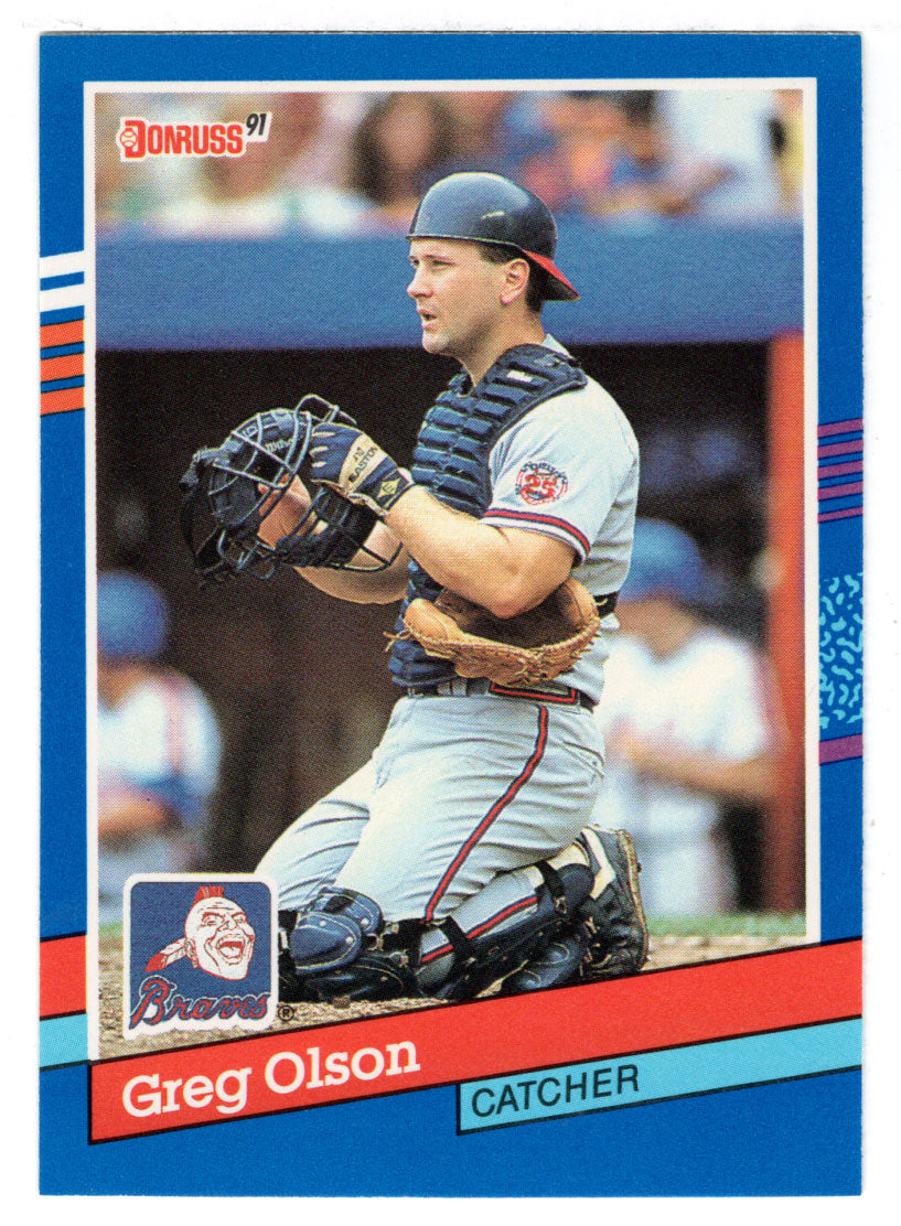 Greg Olson - Atlanta Braves (MLB Baseball Card) 1991 Donruss # 285 Mint