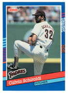 Calvin Schiraldi - San Diego Padres (MLB Baseball Card) 1991 Donruss # 308 Mint