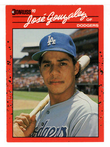 Jose Gonzalez - Los Angeles Dodgers (MLB Baseball Card) 1990 Donruss # 314 Mint