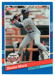Shane Mack - Minnesota Twins (MLB Baseball Card) 1991 Donruss # 320 Mint