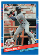 Shane Mack - Minnesota Twins (MLB Baseball Card) 1991 Donruss # 320 Mint