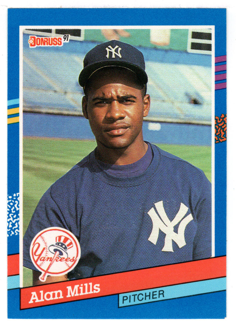 Alan Mills - New York Yankees (MLB Baseball Card) 1991 Donruss # 338 Mint