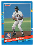 Francisco Cabrera - Atlanta Braves (MLB Baseball Card) 1991 Donruss # 341 Mint