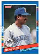 Henry Cotto - Seattle Mariners (MLB Baseball Card) 1991 Donruss # 343 Mint