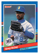 Greg Briley - Seattle Mariners (MLB Baseball Card) 1991 Donruss # 352 Mint