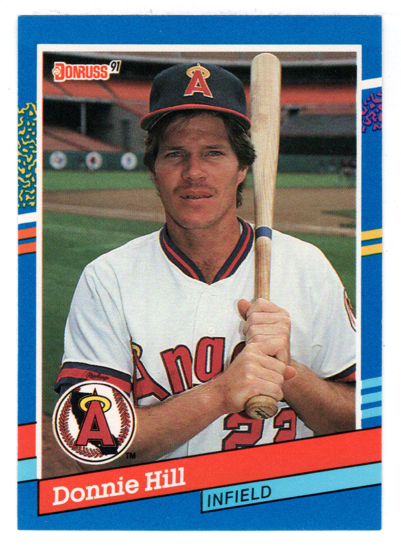 Donnie Hill - California Angels (MLB Baseball Card) 1991 Donruss # 376 Mint