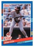 Alex Cole - Cleveland Indians (MLB Baseball Card) 1991 Donruss # 383 Mint