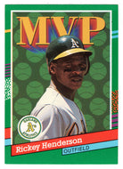 Rickey Henderson - Oakland Athletics - MVP (MLB Baseball Card) 1991 Donruss # 387 Mint