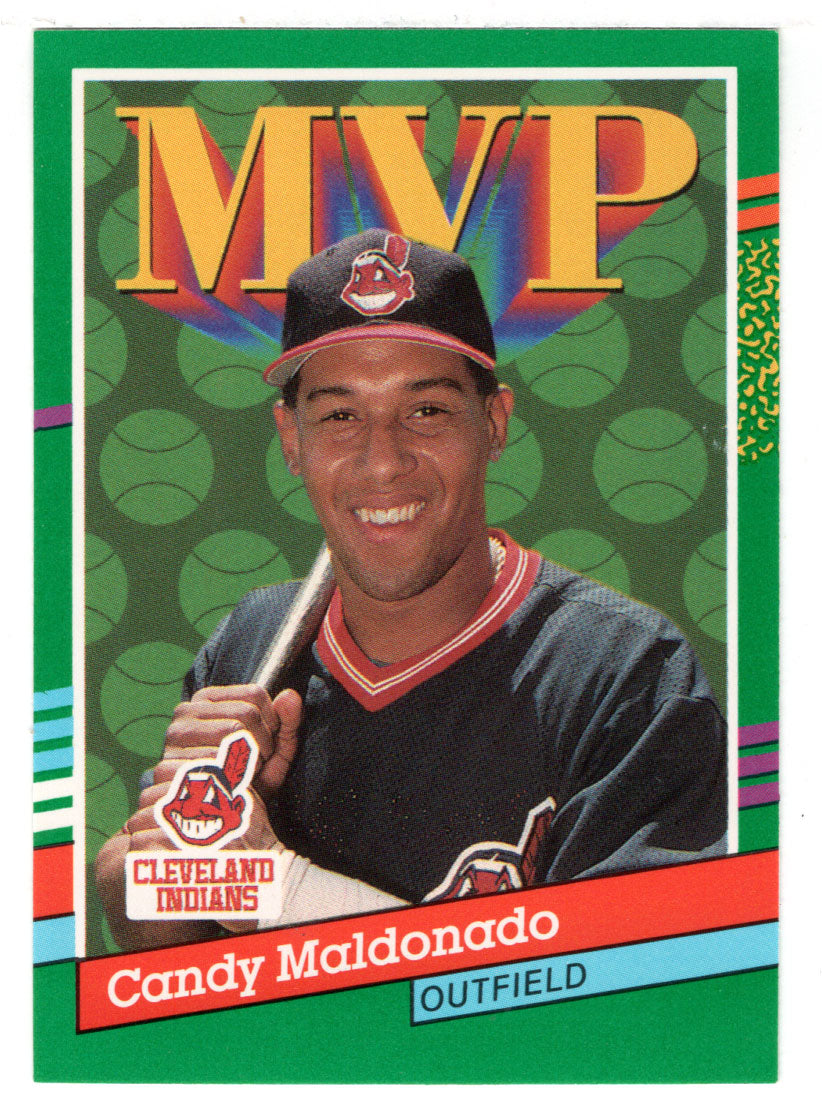 Candy Maldonado - Cleveland Indians - MVP (MLB Baseball Card) 1991 Donruss # 391 Mint