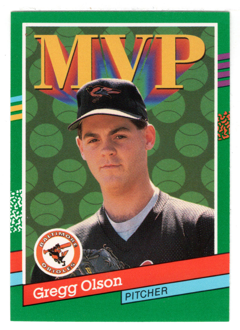 Gregg Olson - Baltimore Orioles - MVP (MLB Baseball Card) 1991 Donruss # 393 Mint