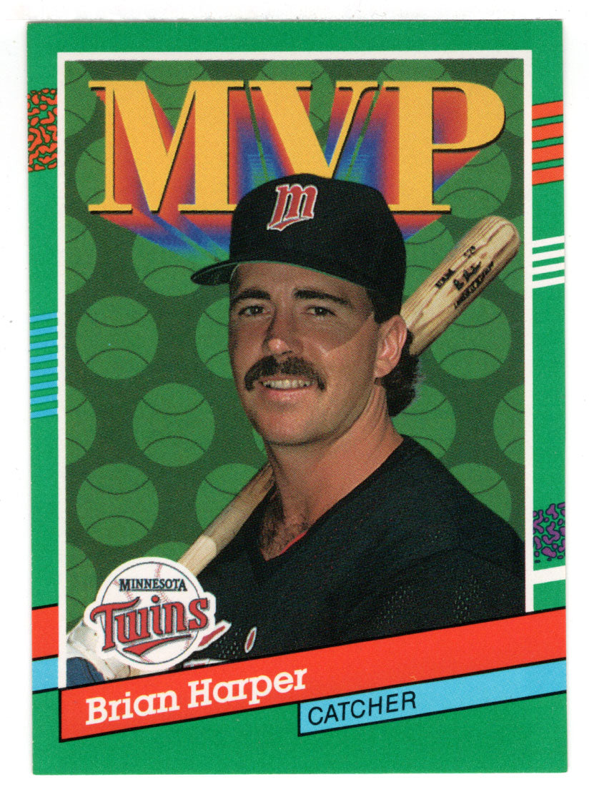 Brian Harper - Minnesota Twins - MVP (MLB Baseball Card) 1991 Donruss # 398 Mint