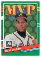 Dave Justice - Atlanta Braves - MVP (MLB Baseball Card) 1991 Donruss # 402 Mint
