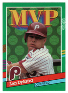 Len Dykstra - Philadelphia Phillies - MVP (MLB Baseball Card) 1991 Donruss # 410 Mint