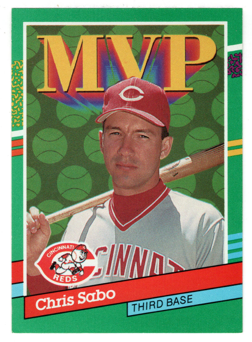 Chris Sabo - Cincinnati Reds - MVP (MLB Baseball Card) 1991 Donruss # 412 Mint
