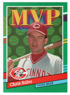 Chris Sabo - Cincinnati Reds - MVP (MLB Baseball Card) 1991 Donruss # 412 Mint